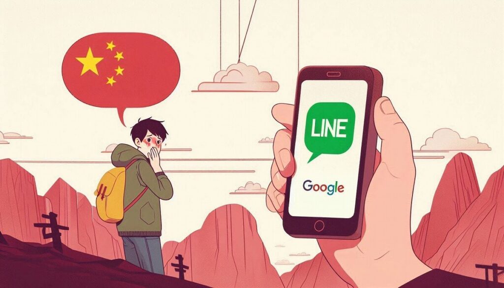 中国でLINEやGoogleが使えなくて、困っている日本人の様子